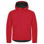 Classic hoody softshell jacket rood 4xl