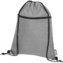 Ross RPET drawstring backpack 5L - Heather medium grey