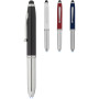 Xenon stylus ballpoint pen with LED light - White/Silver