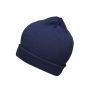 MB7112 Knitted Promotion Beanie - navy - one size