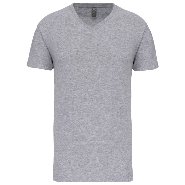 Heren-t-shirt BIO150 V-hals Oxford Grey XL