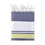 JN1903 Beach Blanket navy/lichtgroen/wit one size
