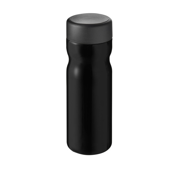 H2O Active® Base 650 ml screw cap water bottle - Solid black