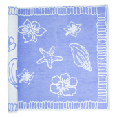 Beach Towel Hawaii - Purple/White