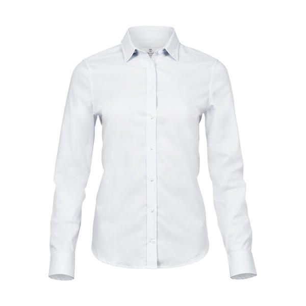 Ladies Stretch Luxury Shirt - White