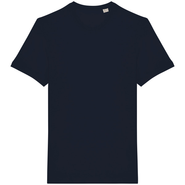Ecologisch uniseks T-shirt in biokatoen en linnen Navy Blue 3XL