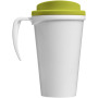 Brite-Americano® grande 350 ml insulated mug - White/Lime