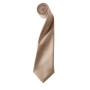 'Colours' Satin Tie Khaki Beige One Size