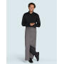 BERLIN Long Bistro Apron with Vent and Pocket - White - One Size