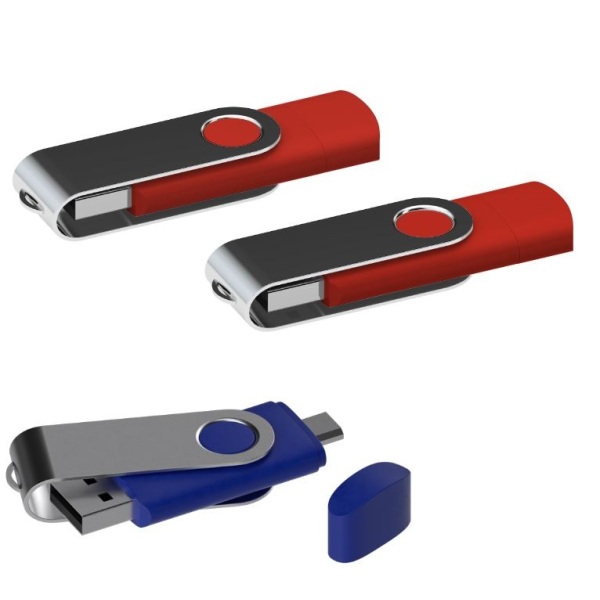 USB stick Twister met Micro USB rood 32Gb