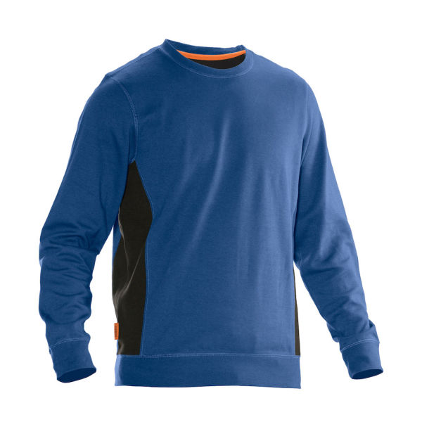 5402 Roundneck sweatshirt hemelsbl/zwa l