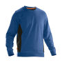 5402 Roundneck sweatshirt hemelsbl/zwa 4xl