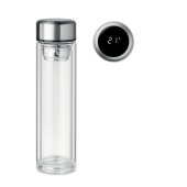 POLE GLASS - Glazen fles thermometer 390ml