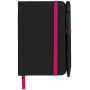 Noir edge klein notitieboek - Zwart/Roze