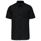 Ace - Heren overhemd korte mouwen Black XL