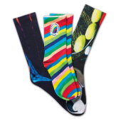 Paar sokken 36/40, materiaal polyester, full colour all-over bedrukt