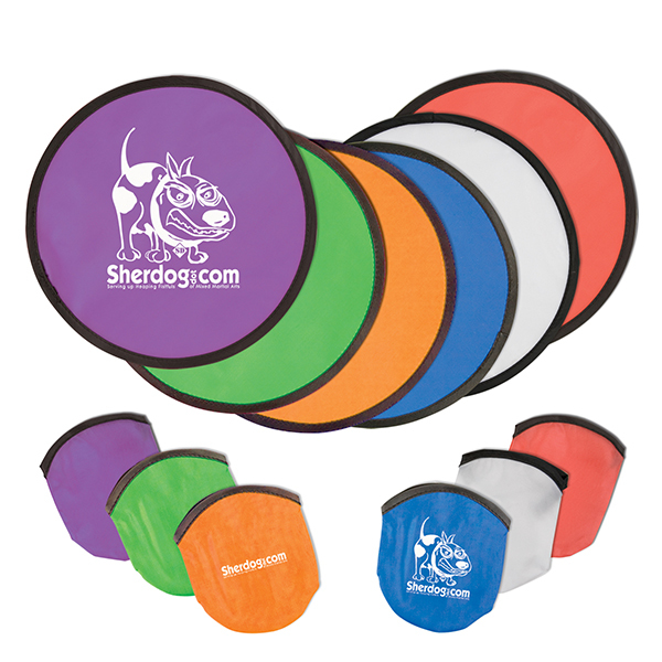 Opvouwbare frisbee in pouch