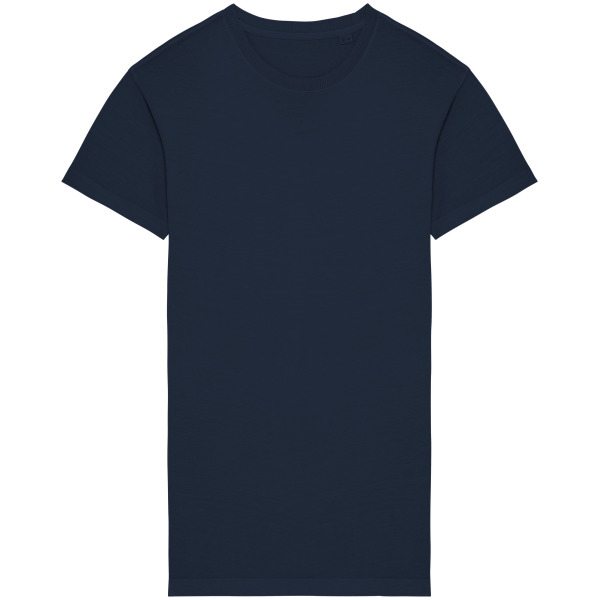 Ecologische verwassen T-shirtjurk Washed Navy Blue XS