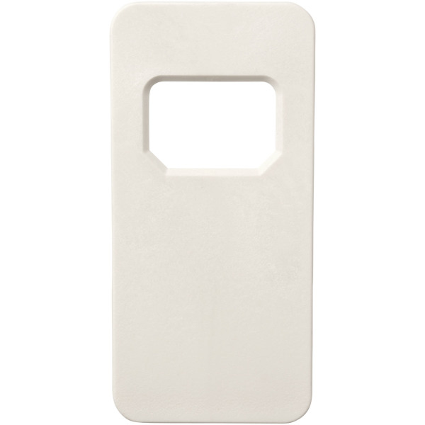 Ojal rectangular-shaped bottle opener - White