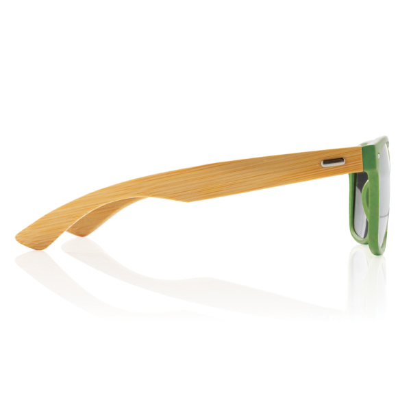 Bamboe en RCS zonnebril van gerecycled plastic, groen