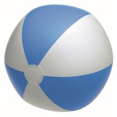 ATLANTIC - Opblaasbare strandbal blauw, wit