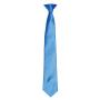 'Colours' Satin Clip Tie, Sapphire Blue, ONE, Premier