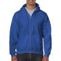 Heavy Blend Adult Full Zip Hooded Sweat - Royal - 4XL