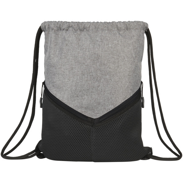 Voyager drawstring backpack 6L - Solid black/Grey
