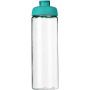 H2O Active® Vibe 850 ml sportfles met kanteldeksel - Transparant/Aqua blauw