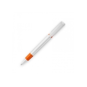 Balpen S40 Grip hardcolour - Wit / Oranje