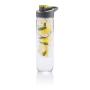 Waterfles met infuser, groen, antraciet