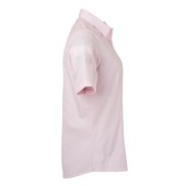 Ladies' Shirt Shortsleeve Poplin - light-pink - 3XL