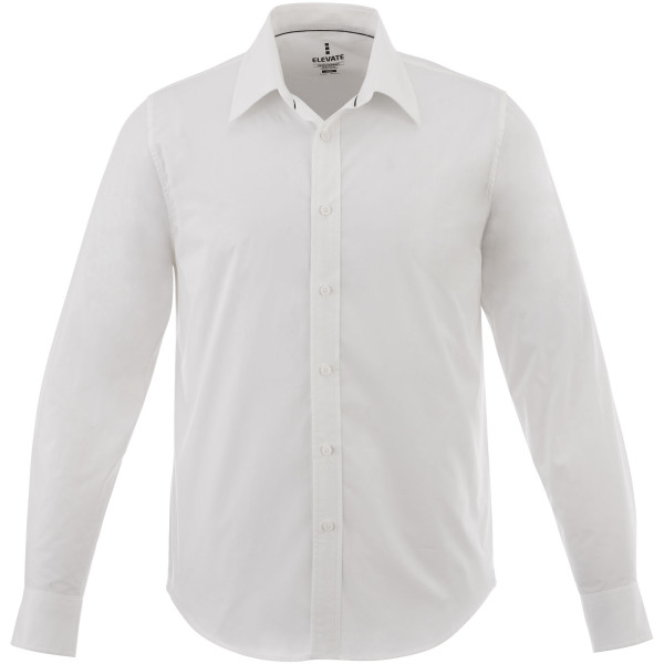 Hamell long sleeve men's stretch shirt - White - XS