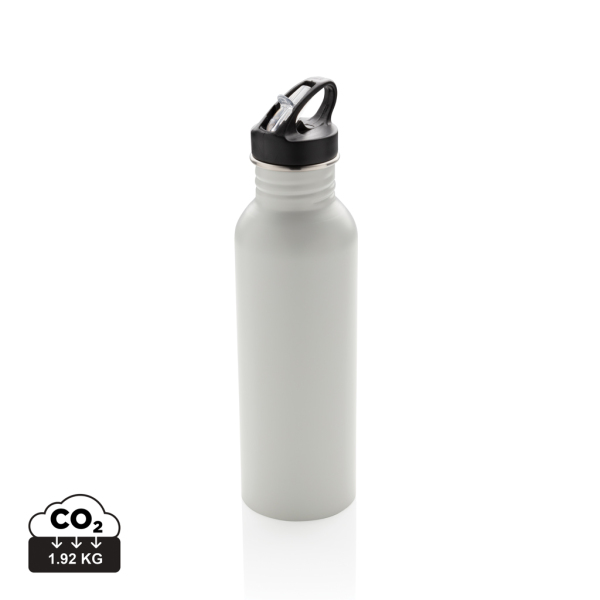 Deluxe stainless steel activity bottle, off white