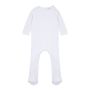 Pyjama met lange mouwen van biologisch katoen White 0/3M