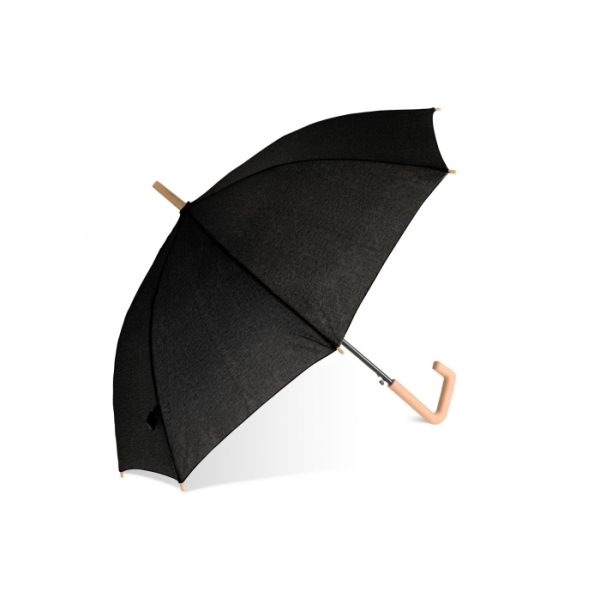 Stok paraplu 23” R-PET auto open - Zwart