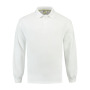 L&S Polosweater Open Hem white XXXL