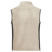 Men's Workwear Fleece Vest - STRONG - - stone/black - 6XL