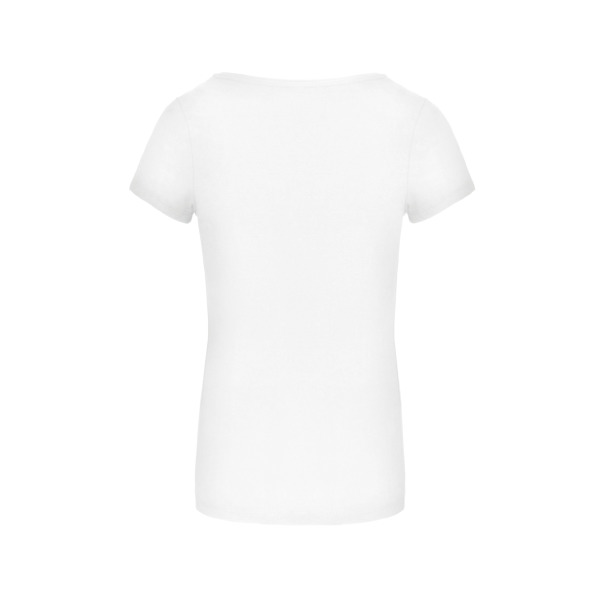 Dames t-shirt met mini-mouwtjes White XS