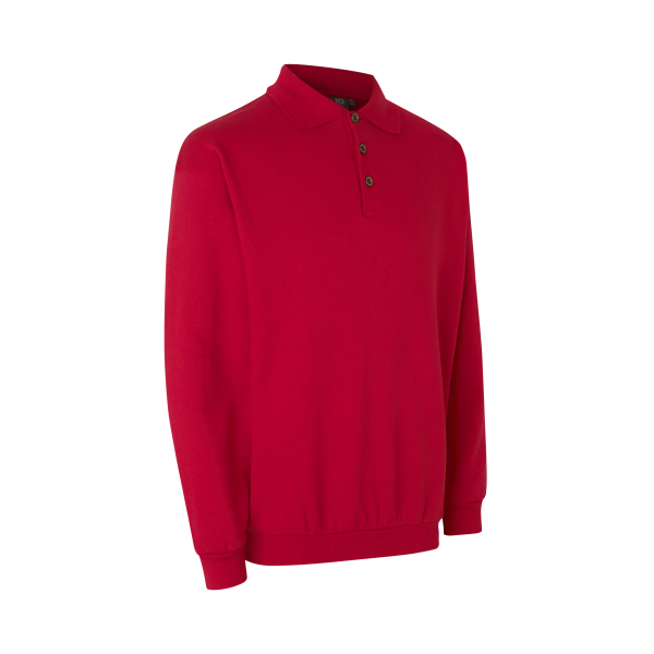 Polo sweatshirt | classic - Red, S