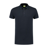 L&S Polo Basic Cot/Elast SS for him dark navy 3XL