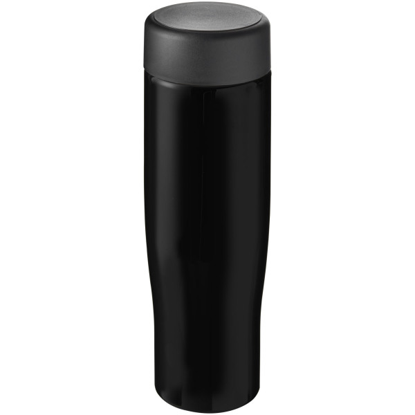 H2O Active® Tempo 700 ml screw cap water bottle - Solid black