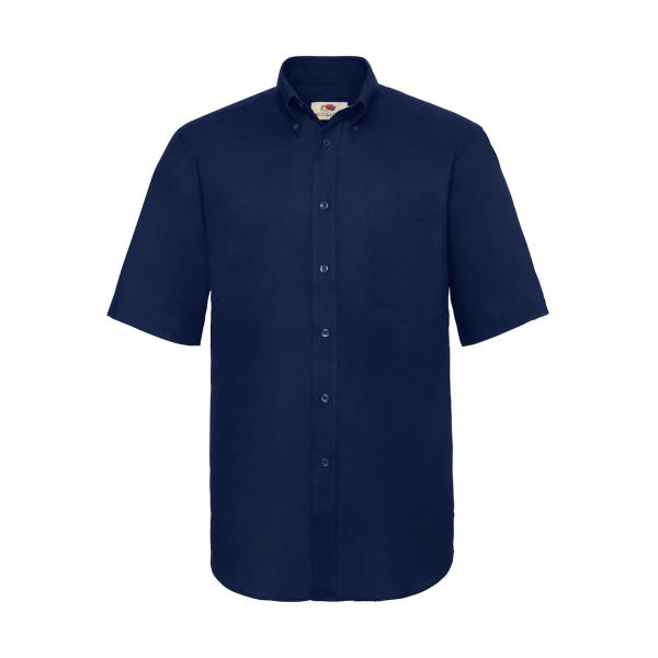 Oxford Shirt Short Sleeve - Navy - S