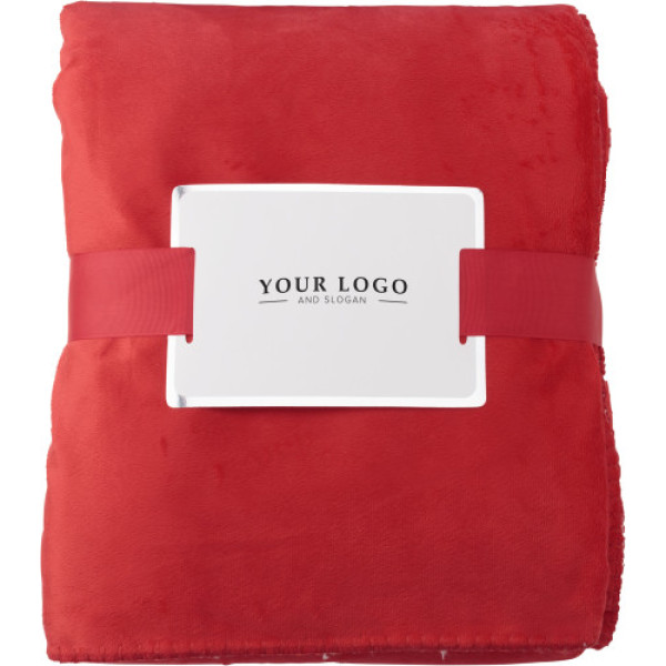 Polyester (190 gr/m²) blanket Margot red