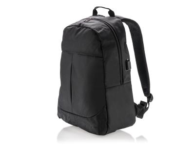Power USB laptop rugtas, zwart Power USB laptop rugtas, zwart