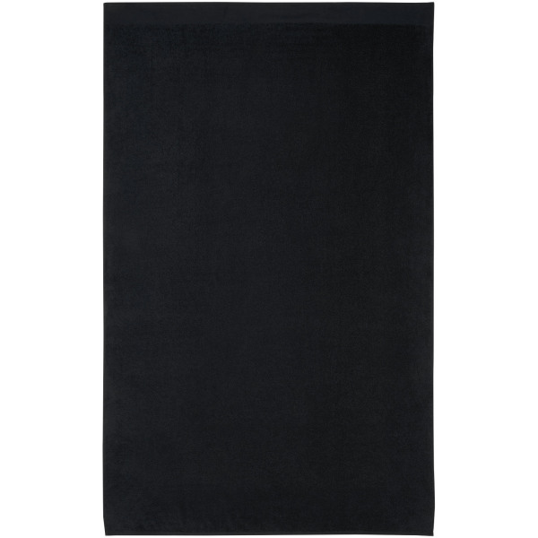 Riley 550 g/m² cotton bath towel 100x180 cm - Solid black
