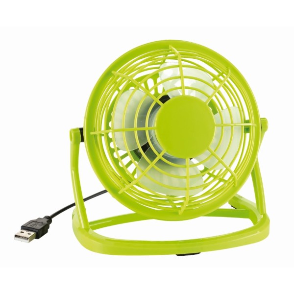 Verstelbare USB-ventilator NORTH WIND - groen