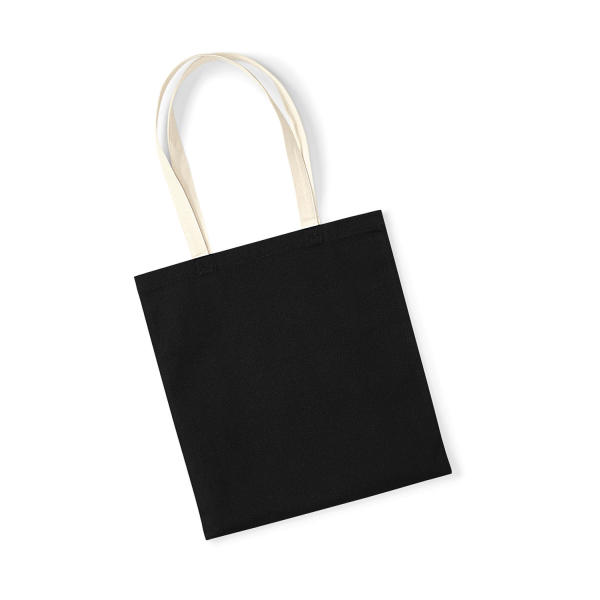 EarthAware™ Organic Bag for Life - Contrast Handle - Black/Natural - One Size