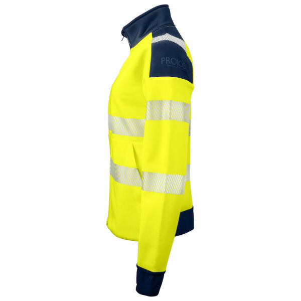 6111 Sweatshirt full zip W Yellow/Navy XS