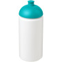 Baseline® Plus grip 500 ml bidon met koepeldeksel - Wit/Aqua